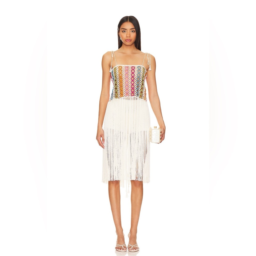 My Beachy Side x Revolve Crochet Midi Dress – Size Medium